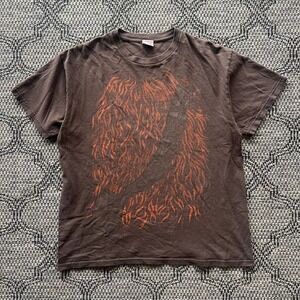 Star‎ Wars T-Shirt Mens Large Brown Chewbacca Bandolier Graphic Tee Sci-Fi Y2K
